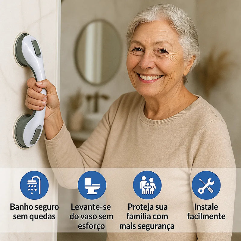 Barra de Apoio Portátil para Banheiro - MC segurança e praticidade
