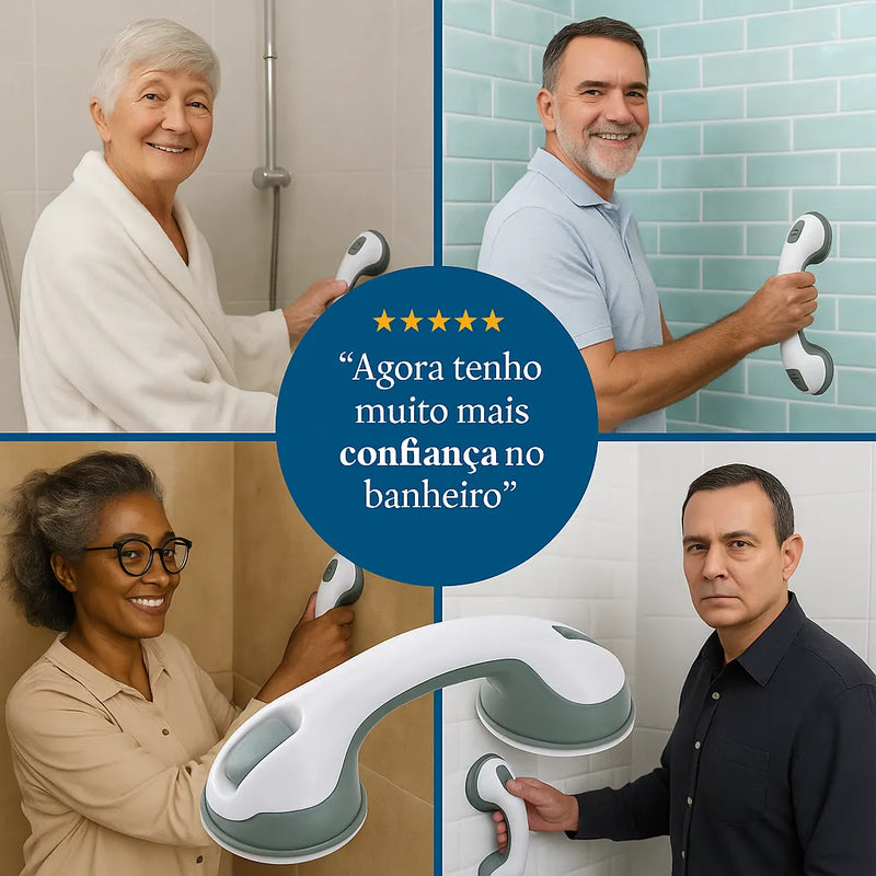 Barra de Apoio Portátil para Banheiro - MC segurança e praticidade