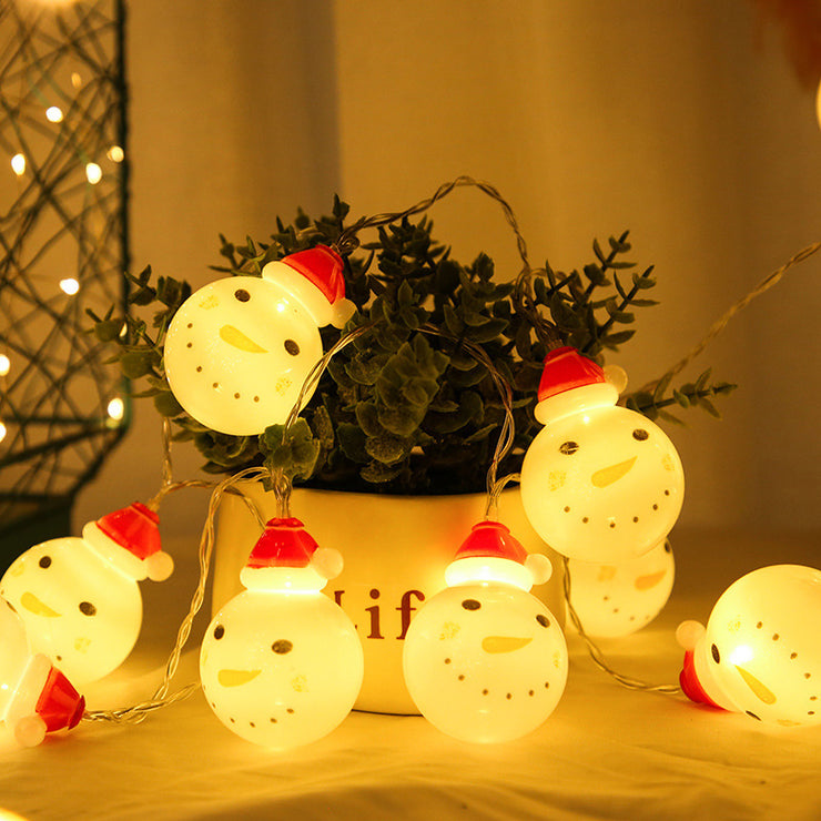 Luzes de corda de boneco de neve Luzes de Natal luzes de decoração