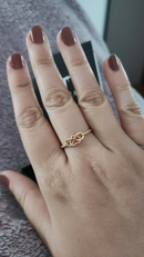 Anel Infinito Amor - MC Prata 925 Dourada Ouro 18k, seu presente ideal