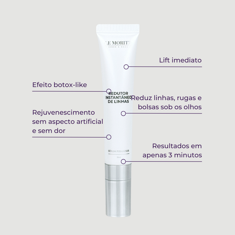 Sérum Redutor Instantâneo de Linhas Le Moritz - MC, sua pele perfeita.