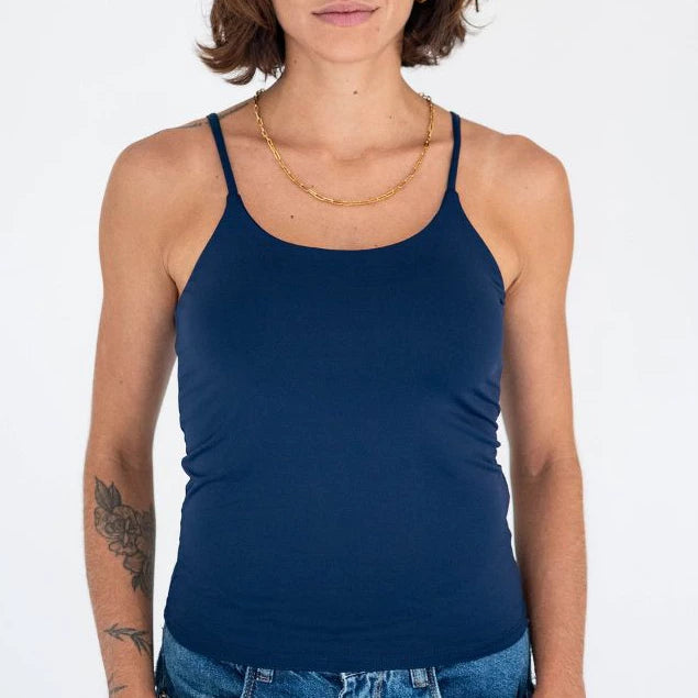 Blusa de Alça Fina em Poliamida Top - MC, Modêlo perfeito.