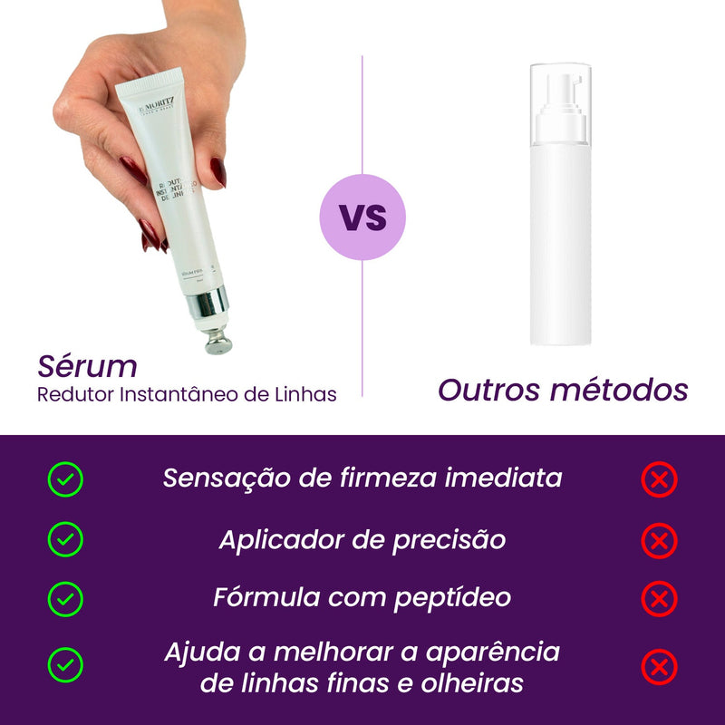 Sérum Redutor Instantâneo de Linhas Le Moritz - MC, sua pele perfeita.