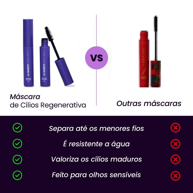 Máscara de Cílios Regenerativa Le Moritz-MC , crescimento e saúde dos fios