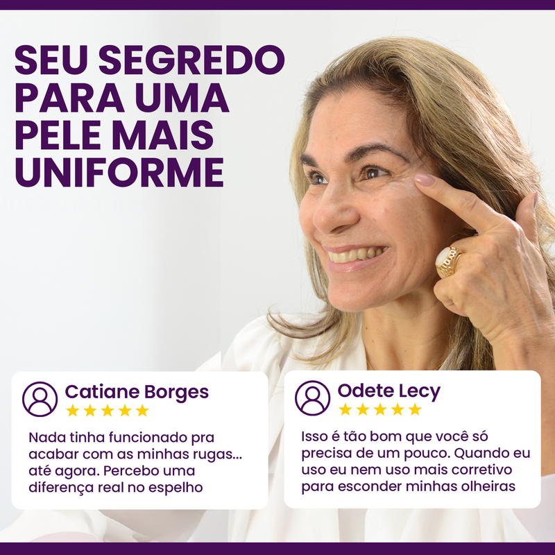 Sérum Redutor Instantâneo de Linhas Le Moritz - MC, sua pele perfeita.