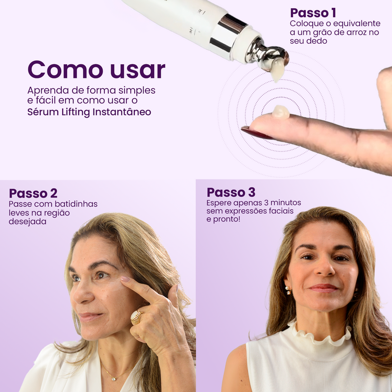 Sérum Redutor Instantâneo de Linhas Le Moritz - MC, sua pele perfeita.