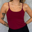 Blusa de Alça Fina em Poliamida Top - MC, Modêlo perfeito.