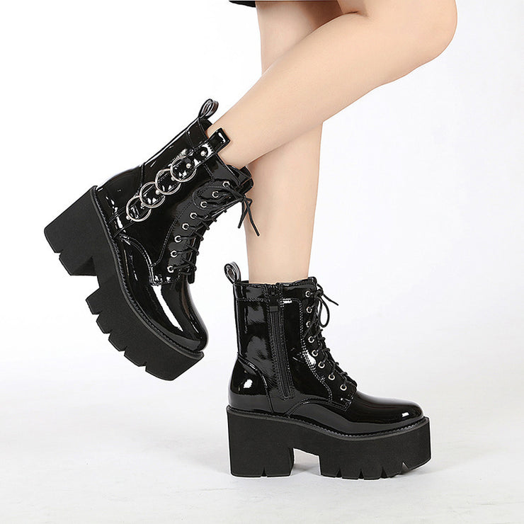 Motorcycle Air Doc Martens Muffin Platform Boots For Women