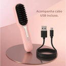 Escova Alisadora MC sem Fio Bivolt 5 em 1 - Alisa, Hidrata, Modela, Alinha e Anti-Frizz