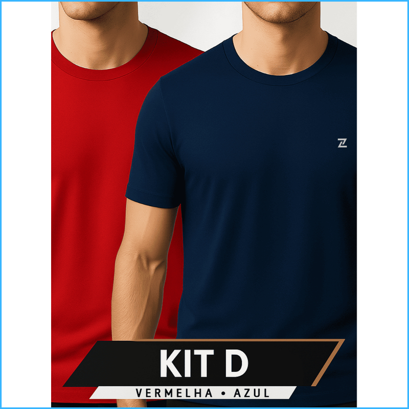 Kit 2 Camisetas Dry-Fit Unissex Tech T-Shirt - MC - Maciez e conforto.