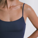 Blusa de Alça Fina em Poliamida Top - MC, Modêlo perfeito.