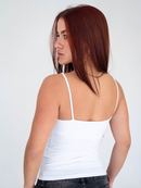 Blusa de Alça Fina em Poliamida Top - MC, Modêlo perfeito.