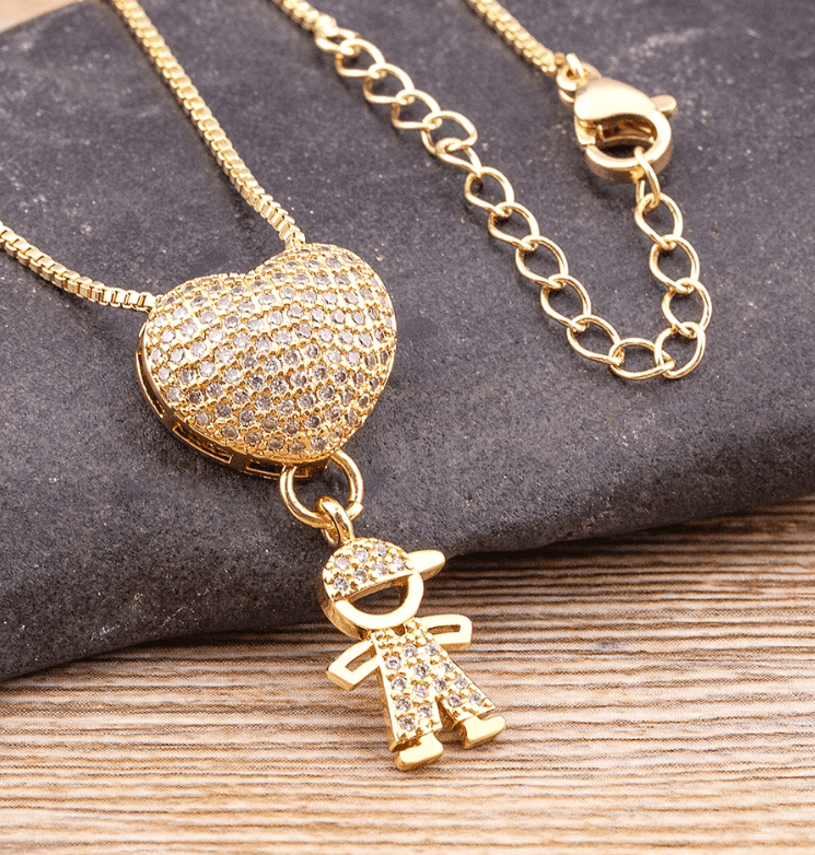 Colar Amor de Mãe MC vínculo único entre mães e filhos.